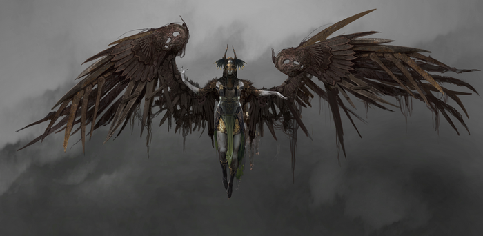 Valkyrie from God of War (2018) artwork