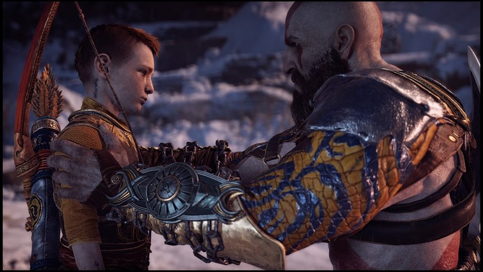 Kratos and Atreus from God of War (2018)