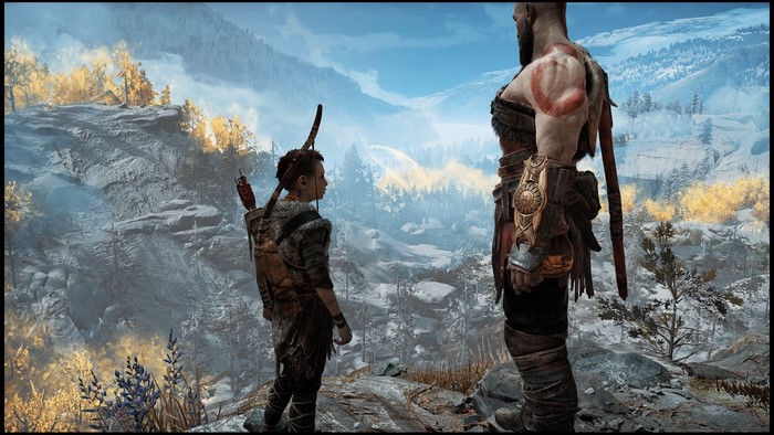Kratos and Atreus in God of War (2018)