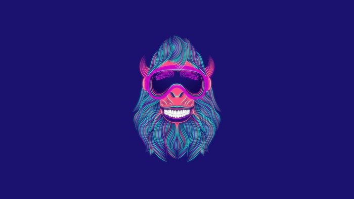 Illustration of a stylized ape wearing goggles