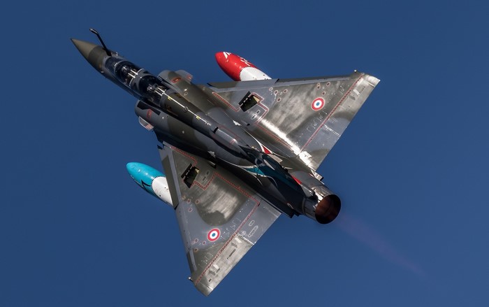 Dassault Mirage 2000 military aircraft in flight