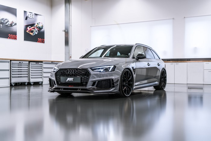 ABT tuned Audi RS4 Avant in a garage