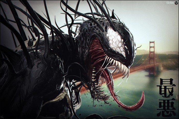 Venom in front of Golden Gate Bridge