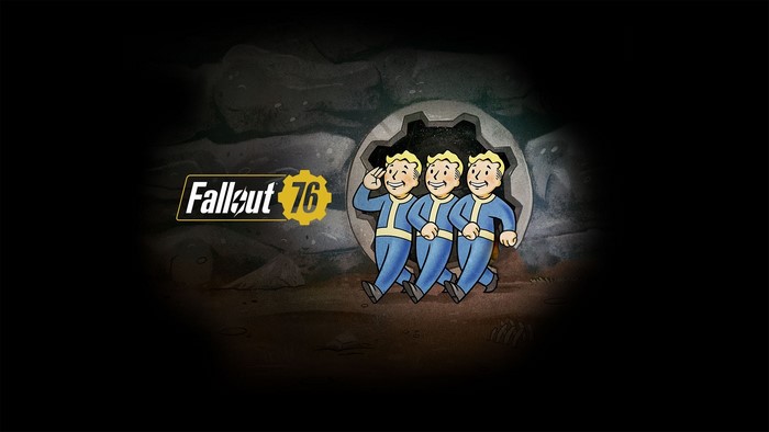 Fallout 76 Vault Boy characters and logo