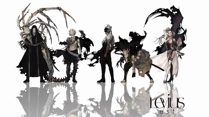 Characters from LEVIUS manga artwork
