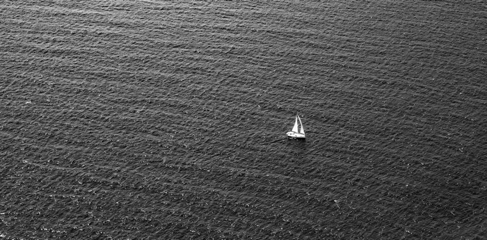 Sailboat on the sea