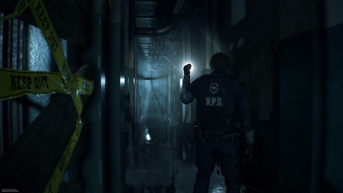 Leon Kennedy from Resident Evil 2 in R.P.D.