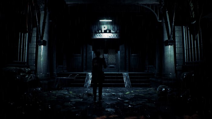 Leon Kennedy from Resident Evil 2 at Raccoon Police Department