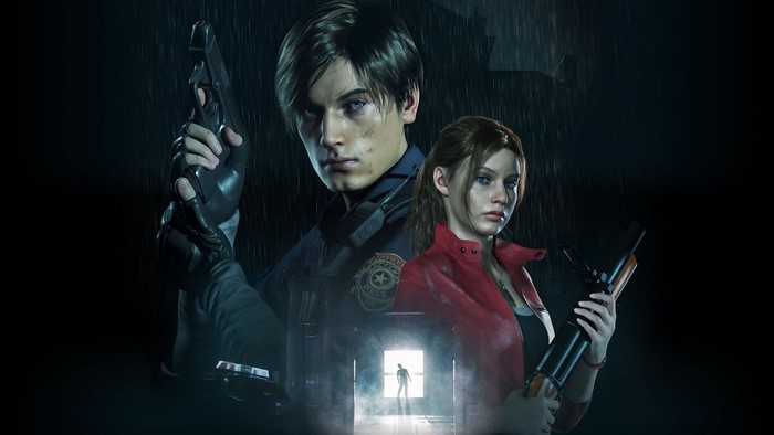 Leon Kennedy and Claire Redfield from Resident Evil 2
