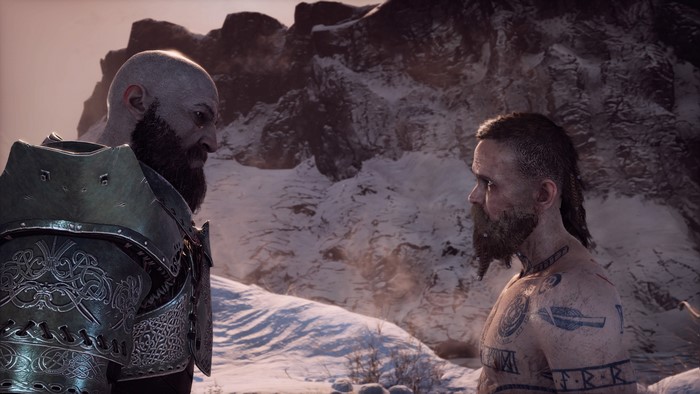 Kratos and Baldur from God of War (2018)
