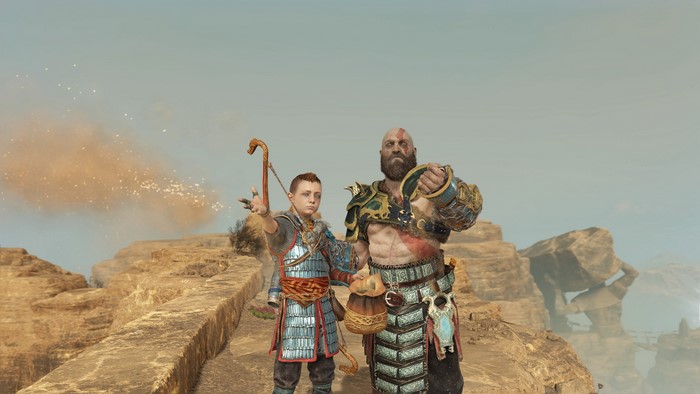 Kratos and Atreus from God of War