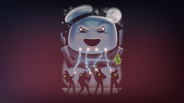 Stay Puft Marshmallow Man from Ghostbusters artwork
