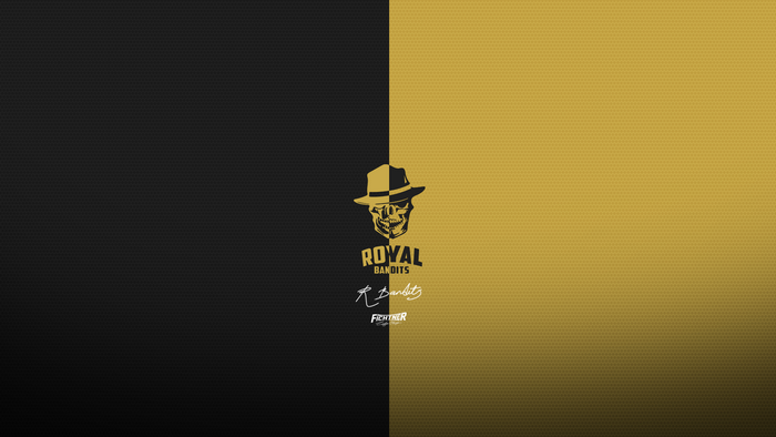 Royal Bandits logo with skull and hat