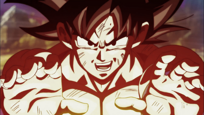 Son Goku from Dragon Ball Super charging power