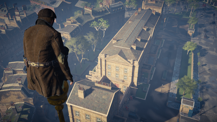 Jacob Frye from Assassins Creed Syndicate on a rooftop