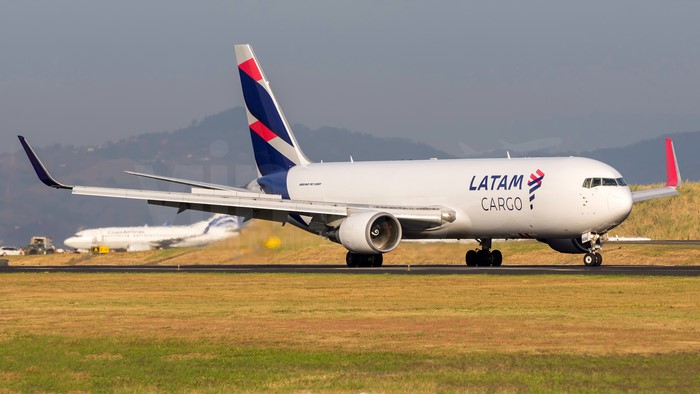 LATAM Cargo Boeing 767 aircraft on runway