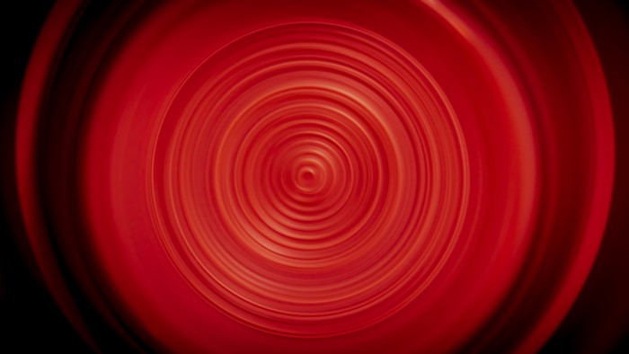 4K abstract red circle