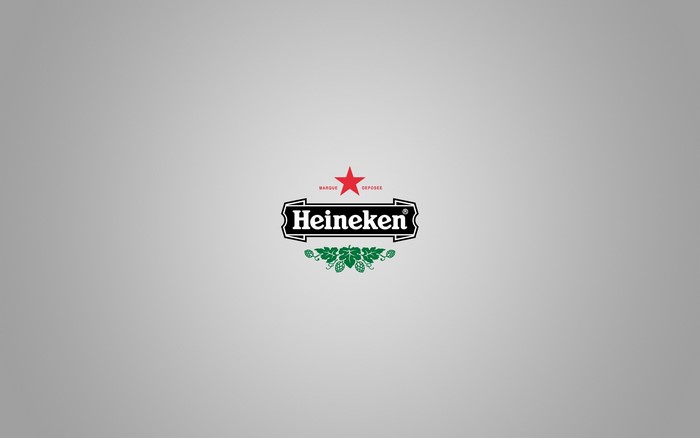 Heineken logo with red star and hops