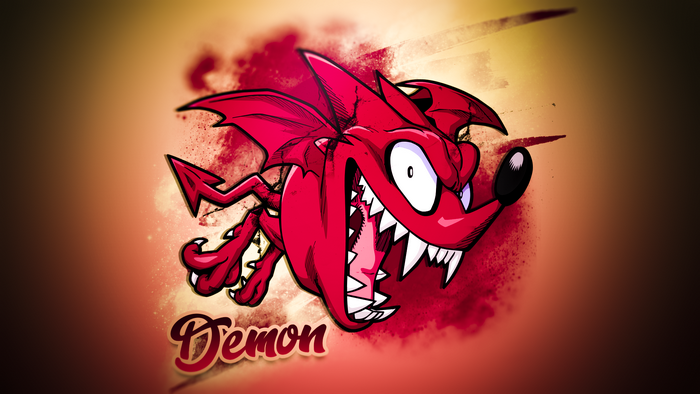 Red Demon creature with sharp teeth and wings