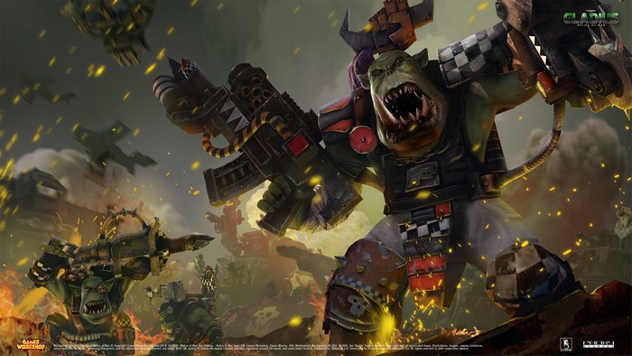 Orks from Warhammer 40,000 on Gladius