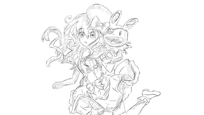 Yoshino from Date A Live with Yoshinon