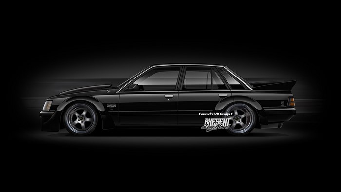 Black Holden VK Group C car by Axesent Creations