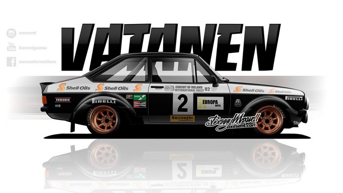 Aksent Creations Ford Escort Mk2 "Vatanen" Rally Car