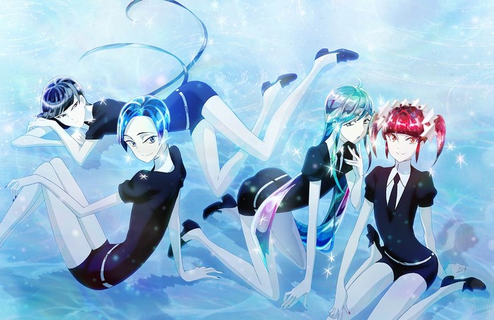 Anime girls from Houseki no Kuni