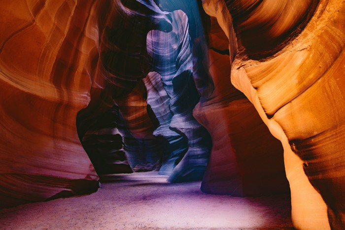 Sunlight in Antelope Canyon, USA