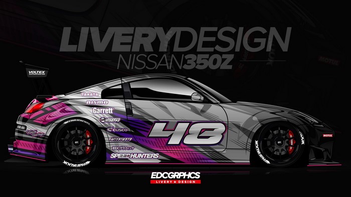 Nissan 350Z Race Car Livery Design