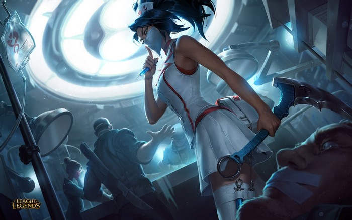Nurse Akali from League of Legends