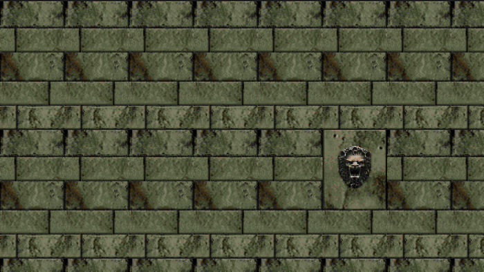 Doom texture with a lion head gargoyle