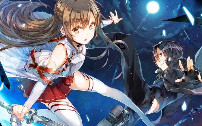 Kirito and Asuna from Sword Art Online