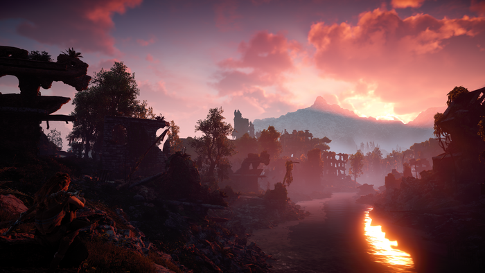 Aloy from Horizon Zero Dawn on PS4