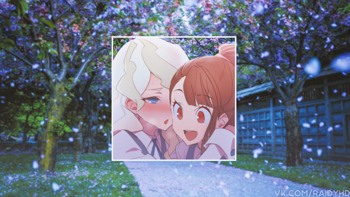 Akko and Diana from Little Witch Academia