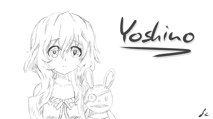 Yoshino from Date A Live manga sketch