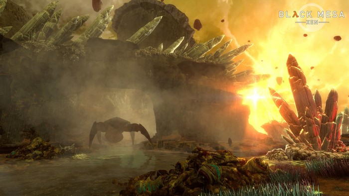 Black Mesa Xen video game art