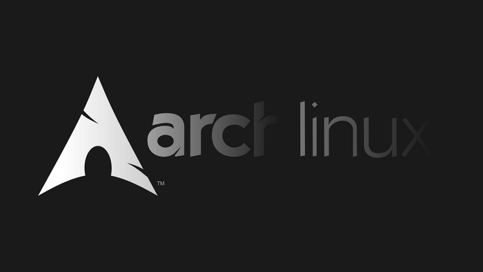 Arch Linux logo and text