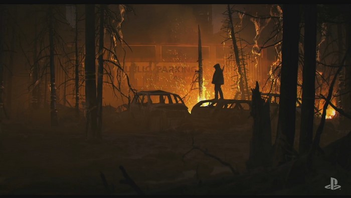 The Last of Us Part II Public Parking Fire