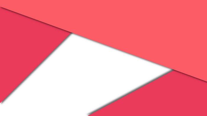 Abstract red and pink geometric shapes with shadows