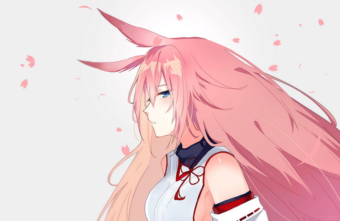 Anime girl with pink hair from Honkai Impact