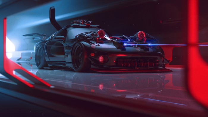 Cyberpunk Dodge Viper by Khyzyl Saleem
