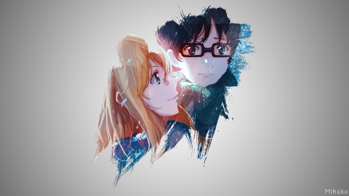 Kaori Miyazono and Kousei Arima from Shigatsu wa Kimi no Uso