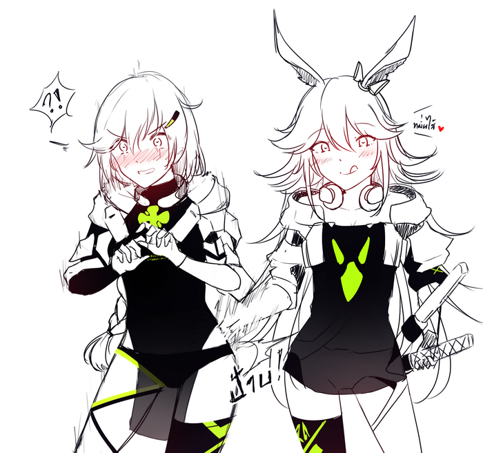 Kiana Kaslana and Yae Sakura from Honkai Impact