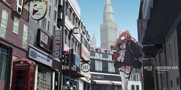AR15 from Girls Frontline in European Town