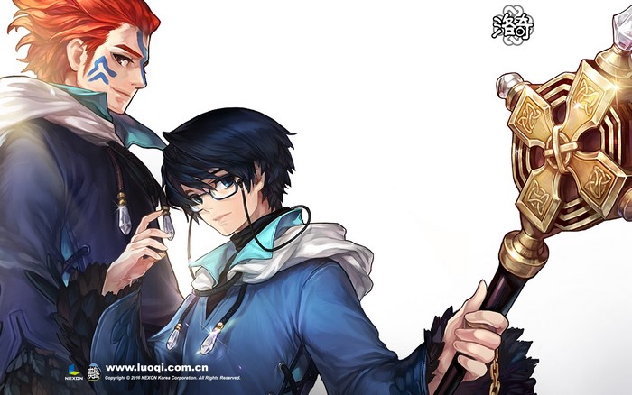Two male characters from Mabinogi Heroes