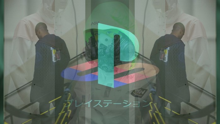 PlayStation collage artwork with people
