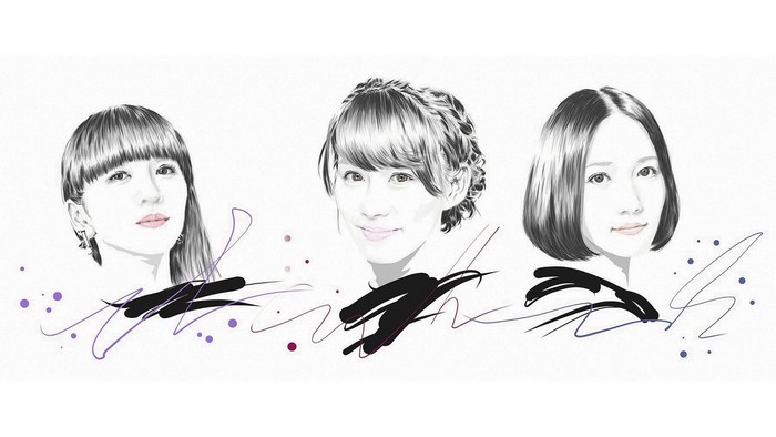 Perfume (Band) members Ayano Omoto, Ayaka Nishiwaki, Yuka Kashino