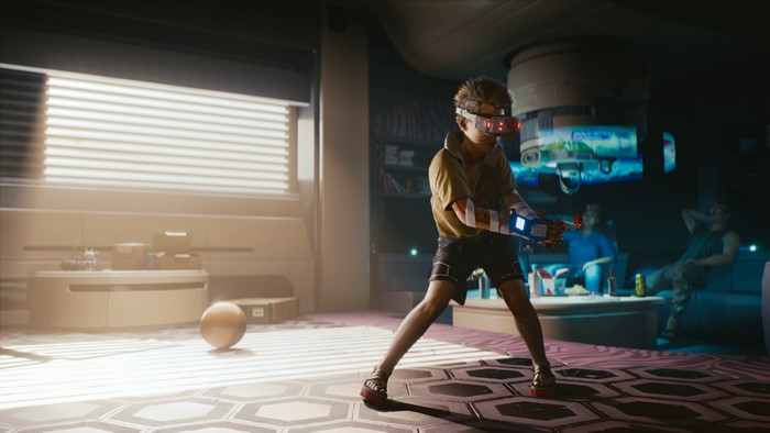 Cyberpunk 2077: Child playing VR game