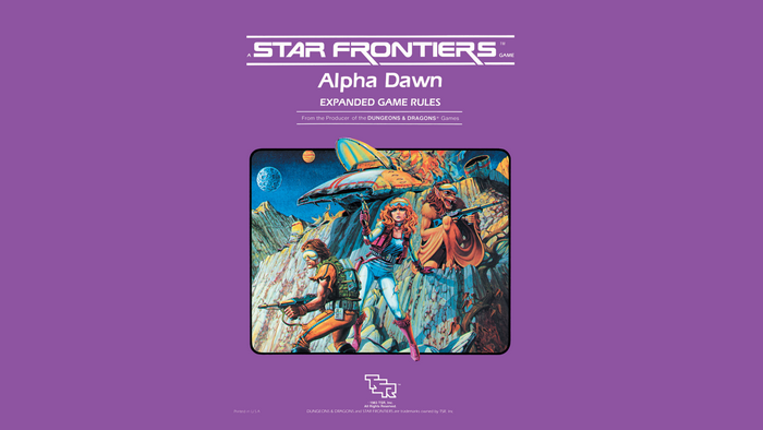 Star Frontiers Alpha Dawn Expanded Game Rules Book Cover